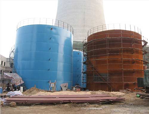 電廠(chǎng)除鹽水箱聚脲防腐施工(圖3) 電廠(chǎng)除鹽水箱聚脲施工